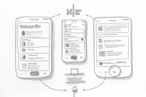 UX design process visualization
